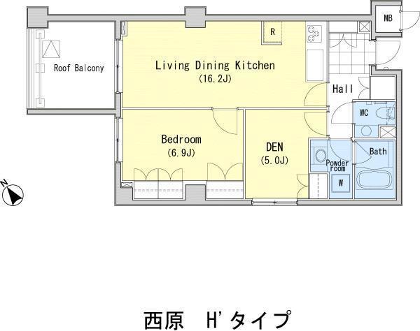 ＫＤＸレジデンス西原（402） 間取り図画像