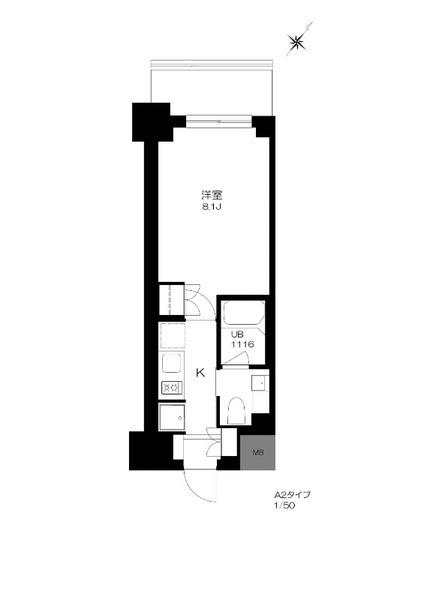 プライマル勝どき（210） 間取り図画像