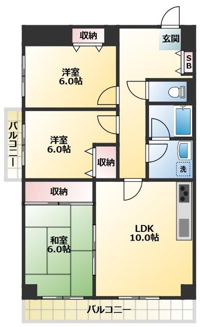 レピドール福田Ⅰ（209） 間取り図画像