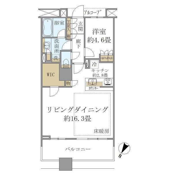 Ｂｒｉｌｌｉａ　Ｍａｒｅ　有明　ＴＯＷＥＲ＆ＧＡＲＤＥＮ（1309） 間取り図画像