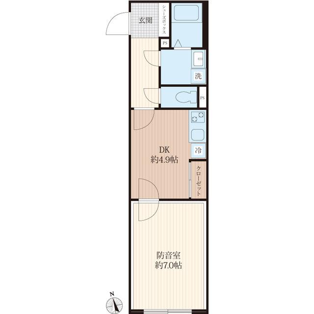 ＶＯＲＴ高井戸西ｒｅｓｉｄｅｎｃｅ（104） 間取り図画像