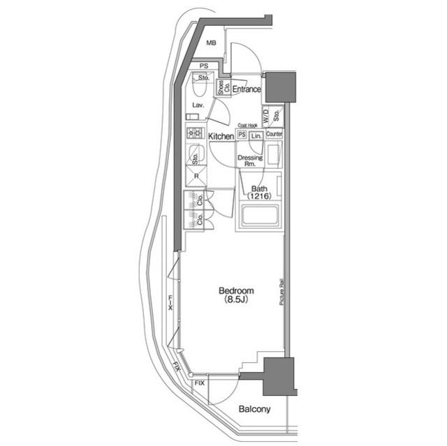 ザ・パークハビオＳＯＨＯ祐天寺（501） 間取り図画像