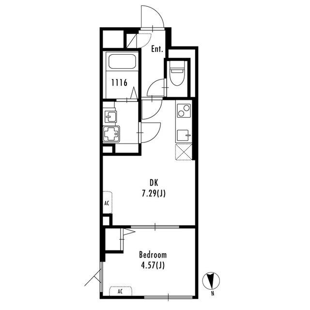 ＧＲＡＮ ＰＡＳＥＯ北新宿（306） 間取り図画像