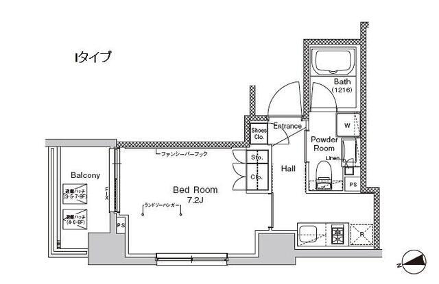 プラウドフラット門前仲町Ⅴ（710） 間取り図画像