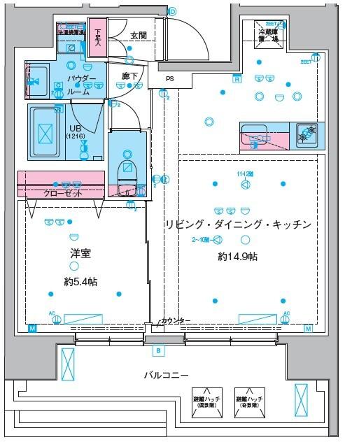 GENOVIA本所吾妻橋Ⅲ（0502） 間取り図画像