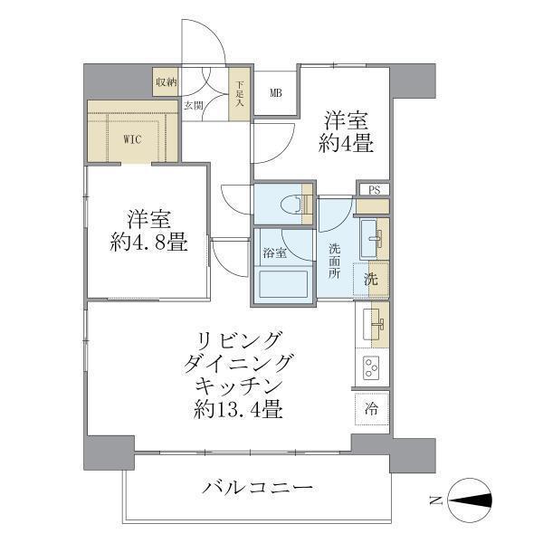 デュオフラッツ葛西（1101） 間取り図画像