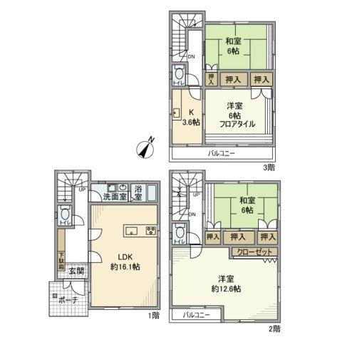 南小岩戸建（1） 間取り図画像