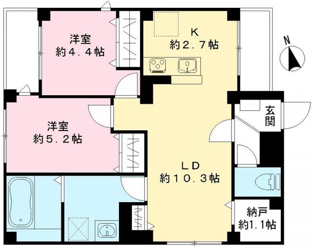 クレア　ネスト（101号室） 間取り図画像