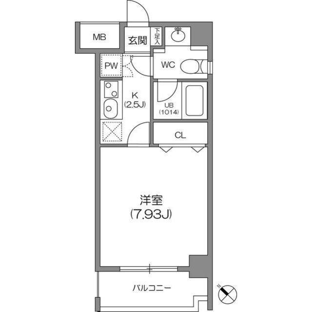 ルクレ森下レジデンス（1003） 間取り図画像