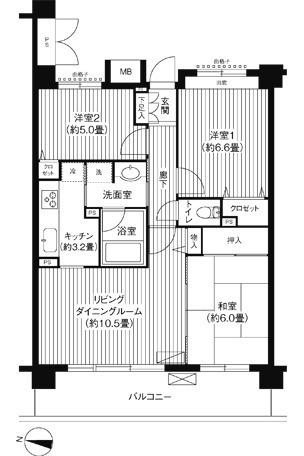 ＫＳ桜川（603） 間取り図画像
