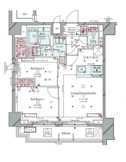 コンシェリア町屋（1002） 間取り図画像