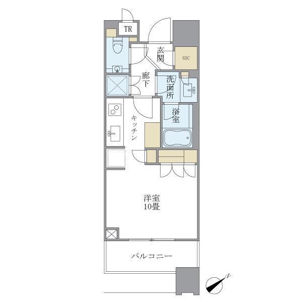 ＢｒｉｌｌｉａＴｏｗｅｒｓ目黒サウスレジデンス（813） 間取り図画像
