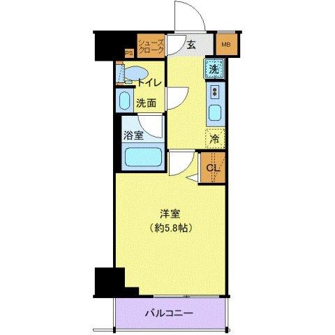 クレヴィスタ品川西大井Ⅱ（202） 間取り図画像