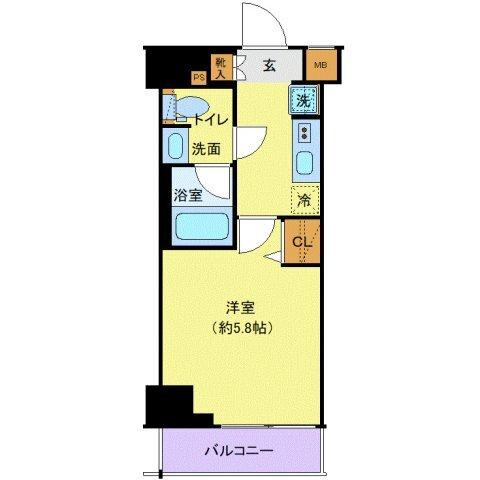 クレヴィスタ品川西大井Ⅱ（204） 間取り図画像