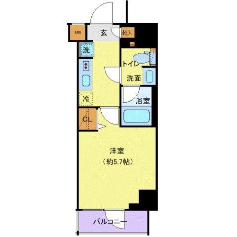 クレヴィスタ品川西大井Ⅱ（201） 間取り図画像