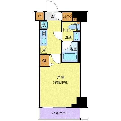 クレヴィスタ品川西大井Ⅱ（205） 間取り図画像
