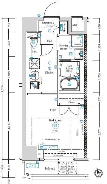 ARKMARK等々力（604） 間取り図画像
