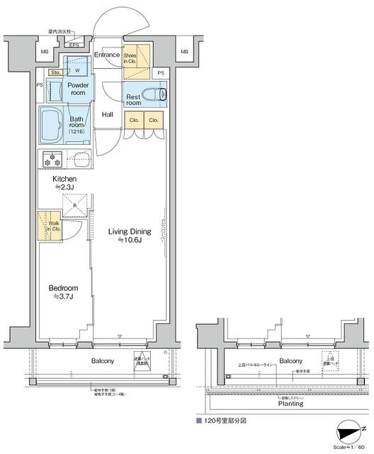 RESIDENCE　KOENJI（416） 間取り図画像