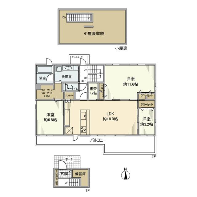 久我山戸建（2F） 間取り図画像