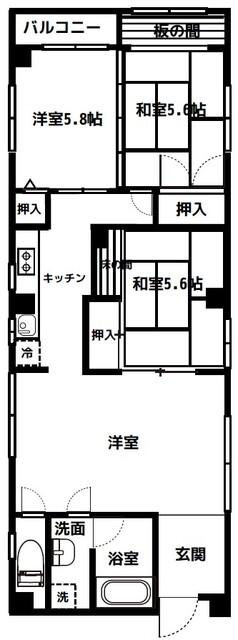 ハイ清澄（801） 間取り図画像