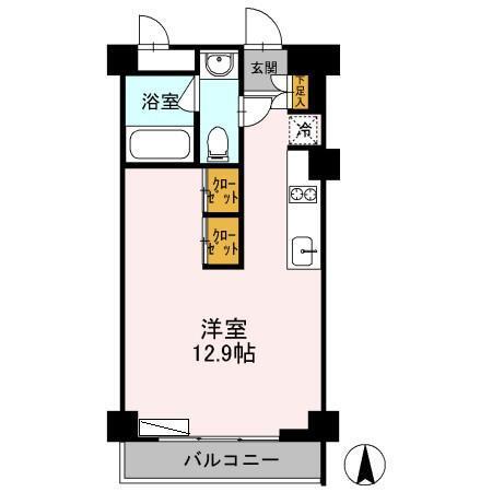 カスタリア目黒鷹番（402） 間取り図画像