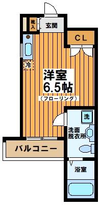 HATSUDAI FLAT（101） 間取り図画像