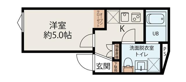 アズール世田谷（502） 間取り図画像