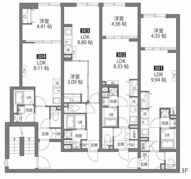 ルネコート大鳥居（202） 間取り図画像