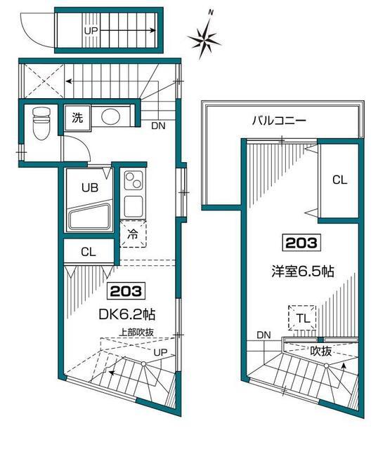 グランエッグス明大前サウス（203） 間取り図画像