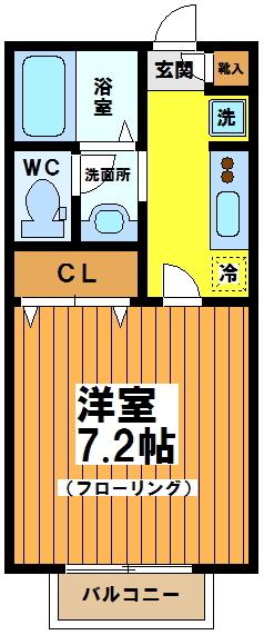 グリーンウインド（203） 間取り図画像