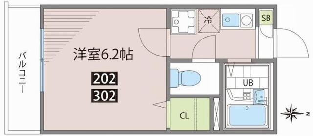 ガレリア（202） 間取り図画像