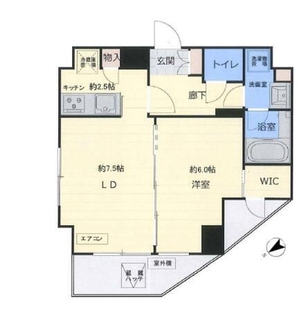 カスタリア中野（704） 間取り図画像