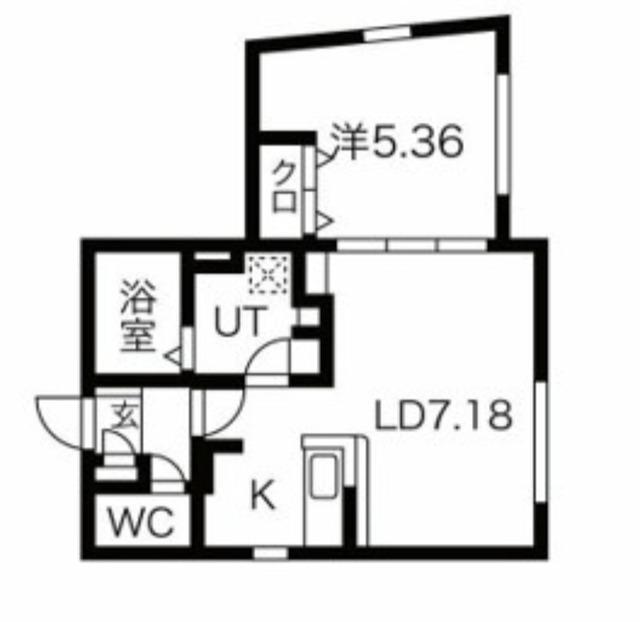 新宿区舟町マンション 間取り図画像