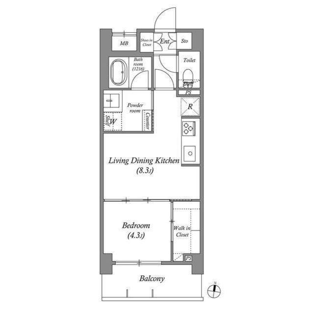 ACP Residence三ノ輪テラス（0802） 間取り図画像
