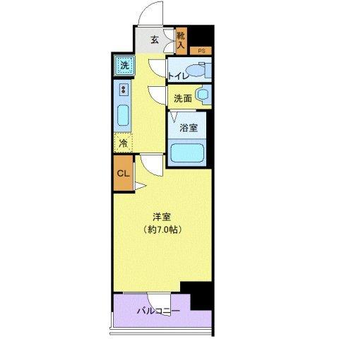 プレサンスブルーム浅草North（603） 間取り図画像
