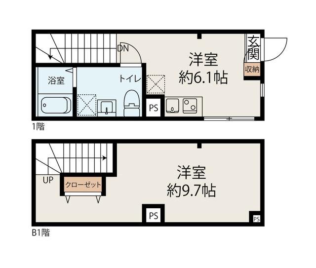 モンソレイユ水天宮（102） 間取り図画像