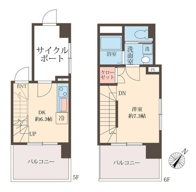 スフィア日本橋富沢町（501） 間取り図画像