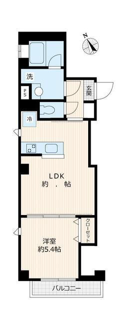 草野ビル（202号室） 間取り図画像