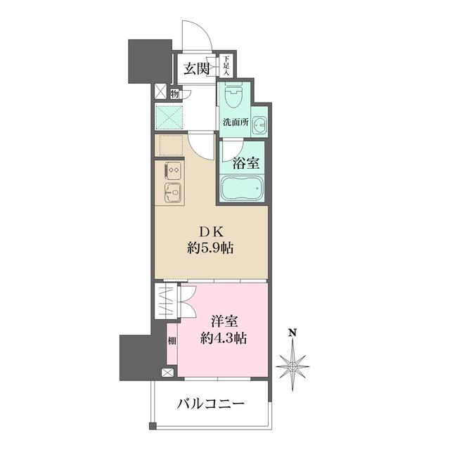 ルフォンプログレ元浅草マークス（403） 間取り図画像