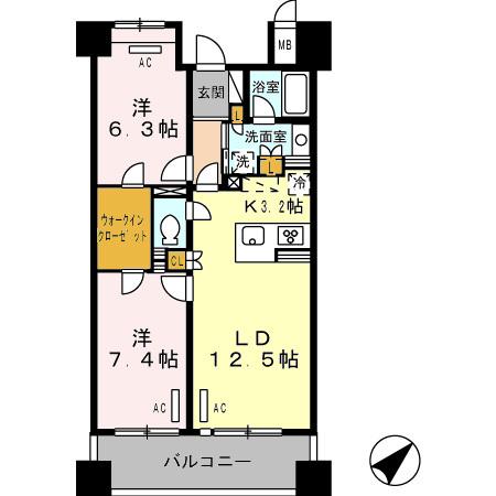 ロイヤルパークス豊洲（413） 間取り図画像