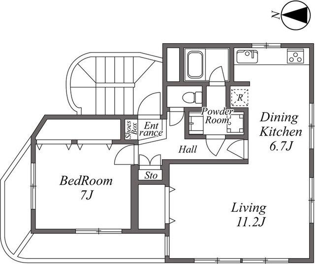 目黒区目黒本町マンション 間取り図画像