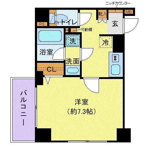 プレール・ドゥーク南六郷（201） 間取り図画像