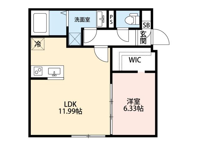 ＬＵＦＴ　ＧＯＫＯＫＵＪＩ（502） 間取り図画像