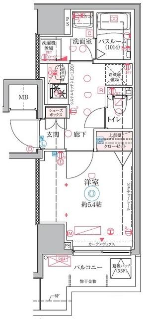 クレヴィスタ大井町（210） 間取り図画像
