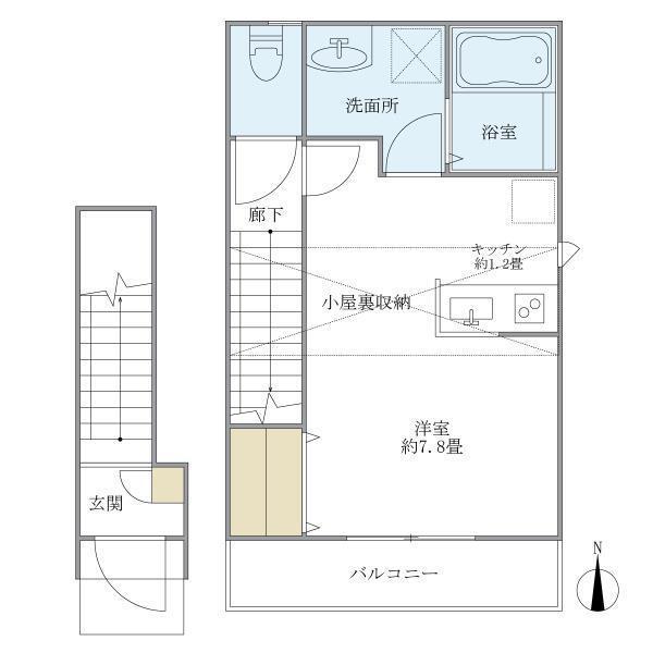 カーサ　シトラス（201） 間取り図画像