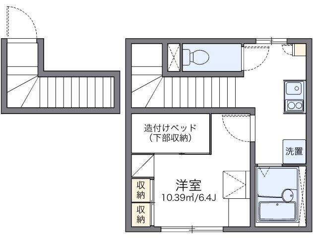 レオパレスピアチェーレ（204） 間取り図画像