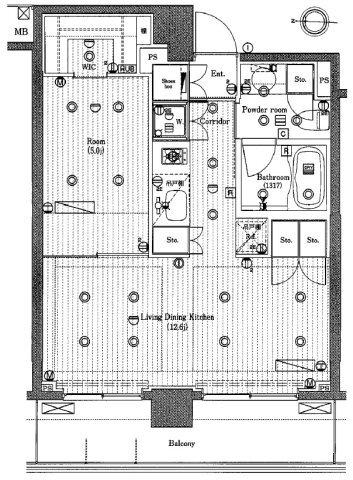 PREMIUM CUBE 菊川（606） 間取り図画像