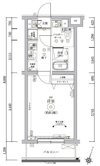 ARTESSIMO　DOUX（305） 間取り図画像