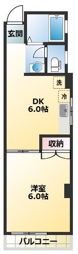 マンション渡辺（301） 間取り図画像