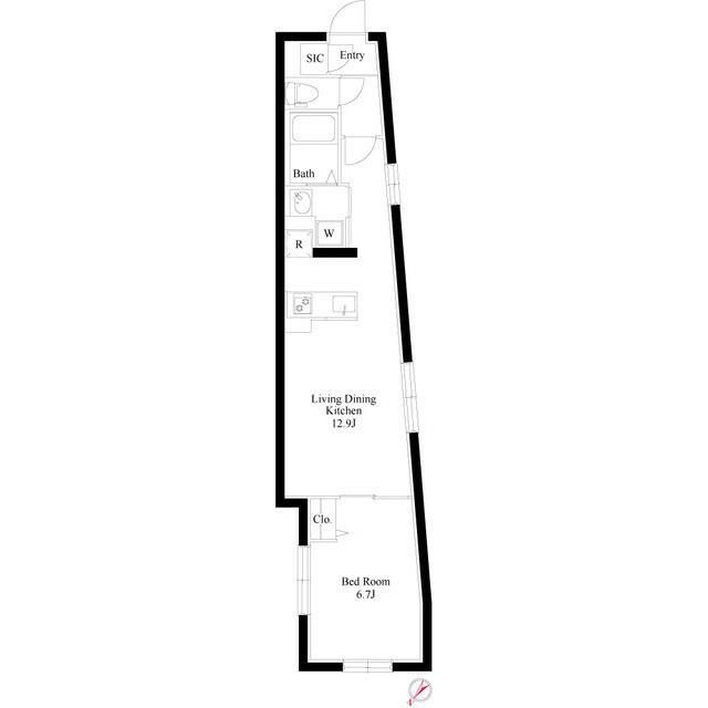 グランパセオ中目黒Ⅳ（0304） 間取り図画像